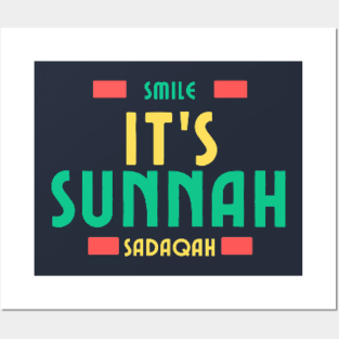 Smile it's Sunnah & Sadaqah Posters and Art